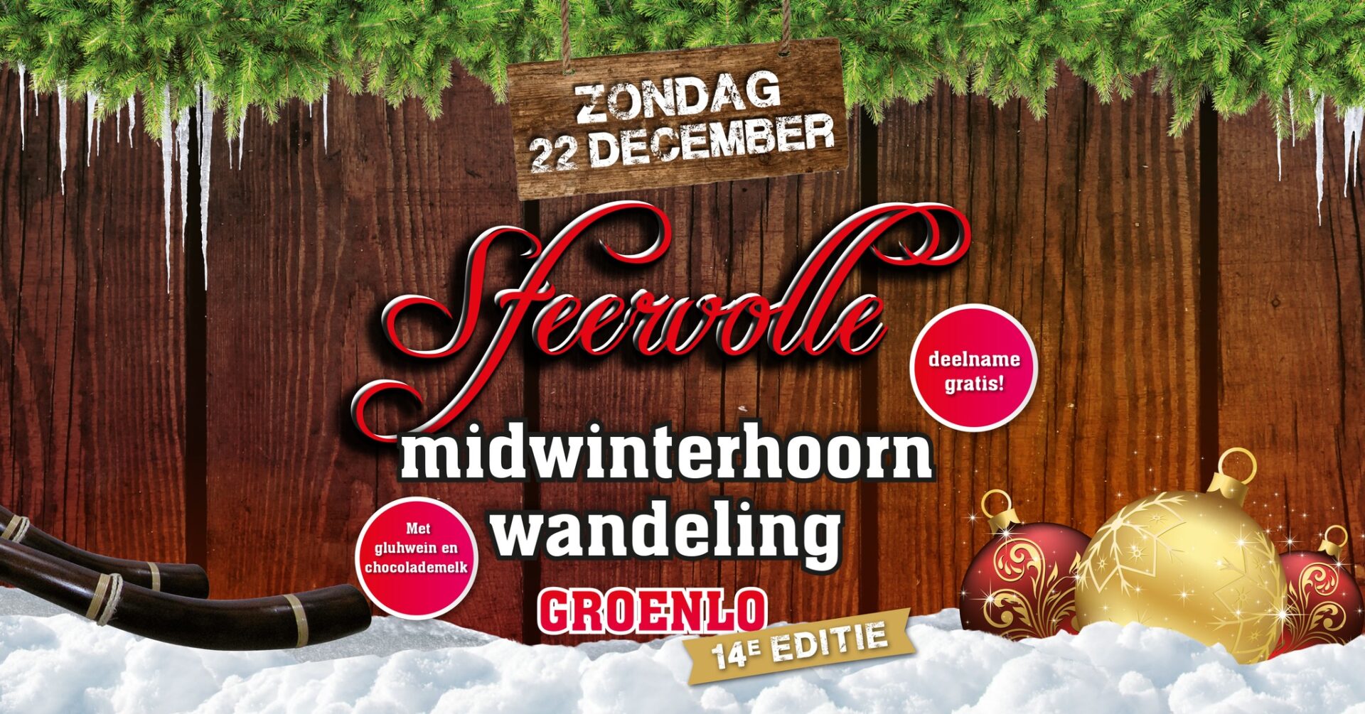 Midwinterhoornwandeling Groenlo